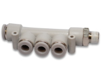 Vale® 5-Way Multiple Reducing Connector (BSPT) Grey Line