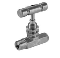 Stainless steel Ham-Let® H-385U male to female needle valve with regulating stem 