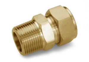 Ham-Let Let-Lok® brass imperial male connector BSPT 