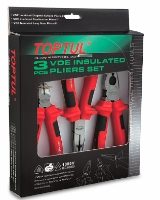 Toptul® 3 Piece VDE Insulated Pliers Set