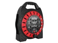 Faithfull Tools Semi-Enclosed Cable Reel 240V 4-Socket