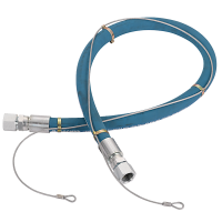 Prevost Female Swivel Connection Hose with Steel Safety Cable