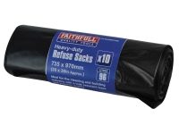 Faithfull Tools Heavy-Duty Black Refuse Sacks