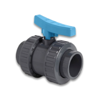 Vale® uPVC Standard Double Union Ball Valve (EPDM Seals)