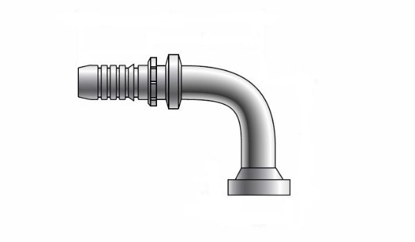 Gates GlobalSpiral™ Caterpillar Flange 90° Swept Elbow