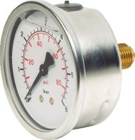 Vale® 63mm Centre Back Connection Pressure Gauge BSPP