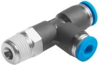 Festo QS-B Push In Swivel Male Run Tee (BSPT)