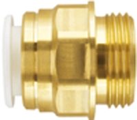 Push-On Speedfit® Brass Male Cylinder Adaptor